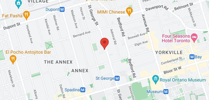map of #203 -212 ST GEORGE ST